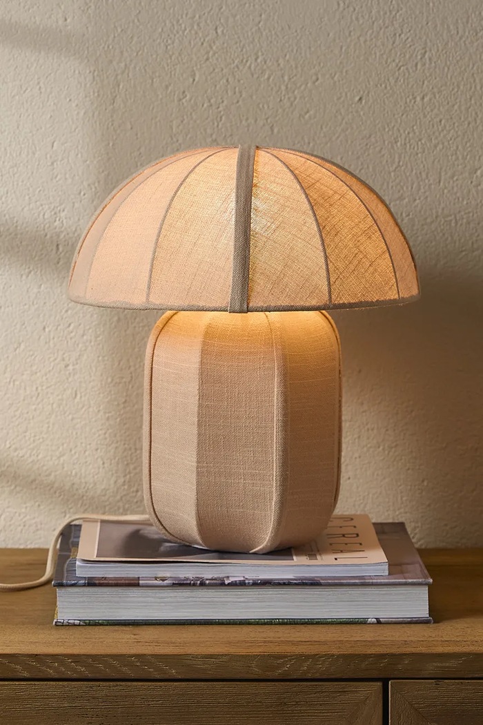 Riviera Maison Lampa stołowa z materiału tekstylnego 30 x 35 cm 593440 beżowy AA00