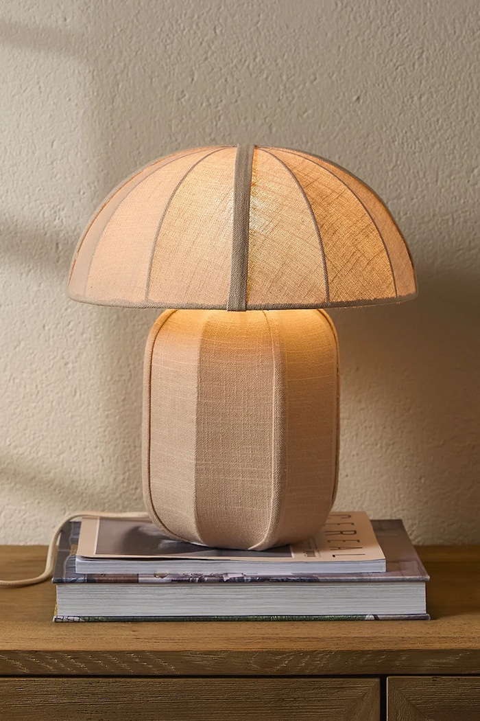 Riviera Maison Lampa stołowa z materiału tekstylnego 30 x 35 cm 593440 beżowy AA00