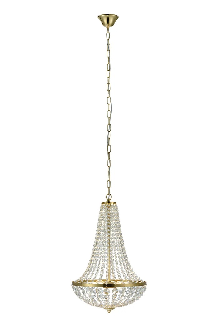 Markslöjd lampa wisząca ze szkła kryształowego 55 x 40 x 40 cm 106119 żółty AA00