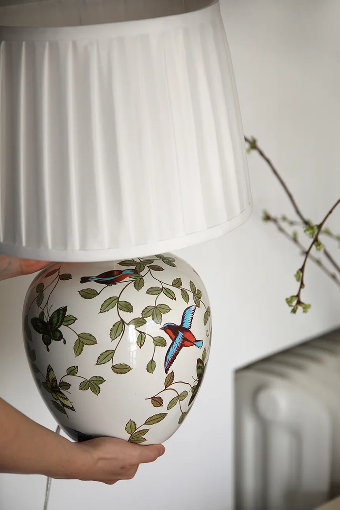 Markslöjd lampa stołowa z ceramiki 48 x 31 x 31 cm multicolor 107040