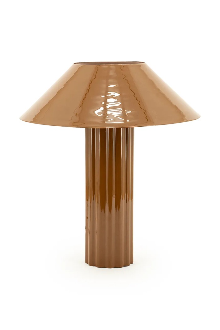 By-Boo lampa stołowa z metalu 39 x 39 x 44 cm brązowy 240018