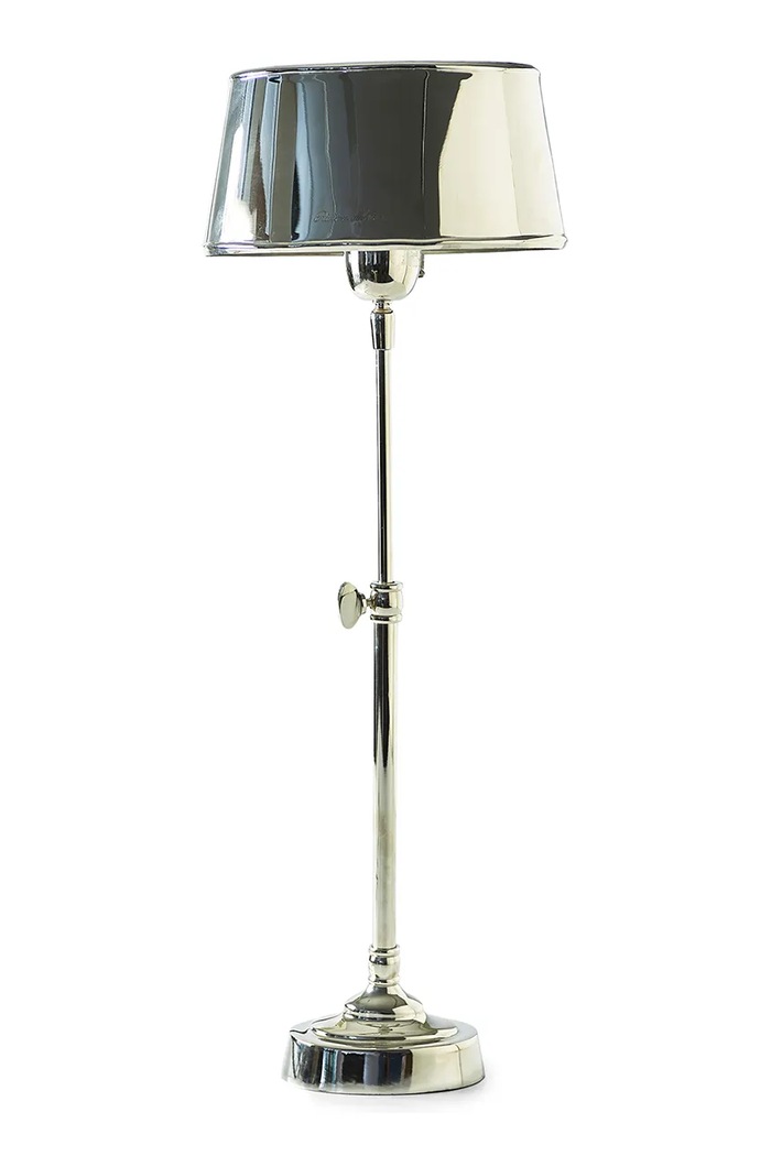 Riviera Maison lampa stołowa z metalu polerowanego 48,5 cm szary 985100