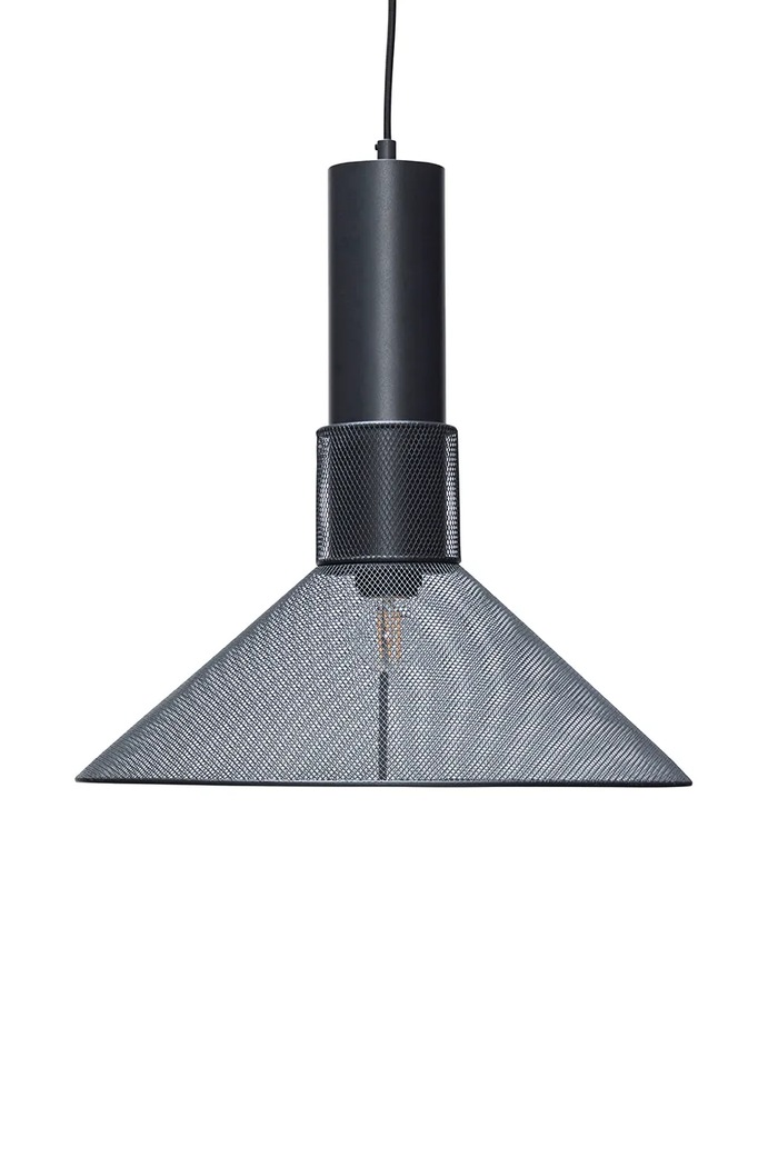 Hübsch lampa wisząca z rattanu 40 x 42 cm czarny 991603