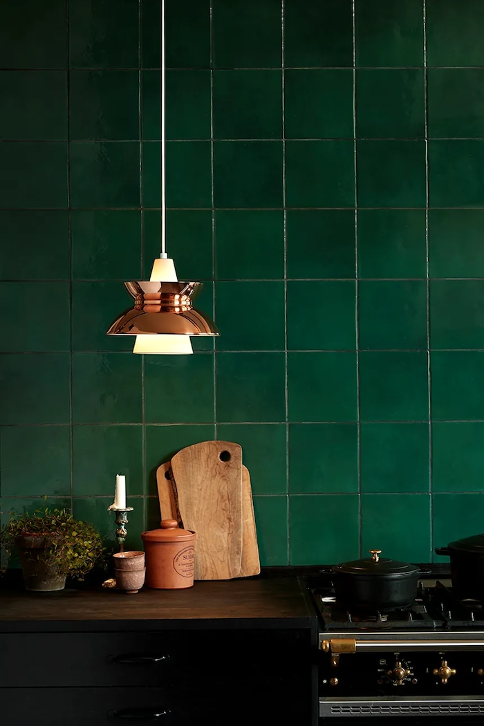Salon i sypialnia Louis Poulsen lampa wisząca mosiężna Doo-Wop 5741093504 pomarańczowy