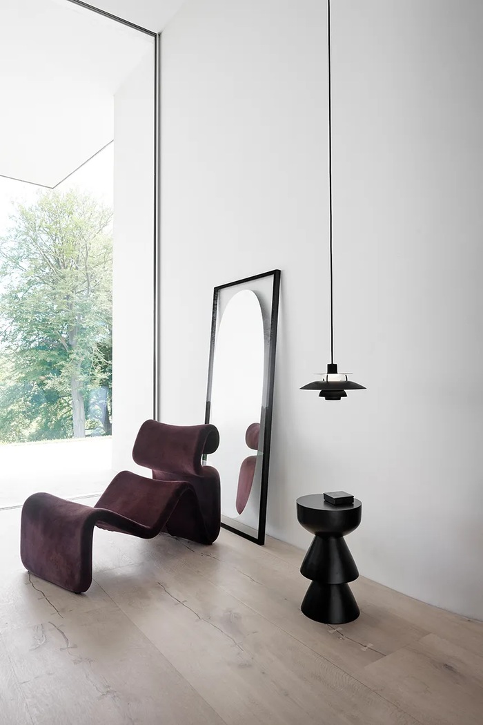 Louis Poulsen lampa wisząca z metalu PH 5 Mini 5741115013 bordowy AA00