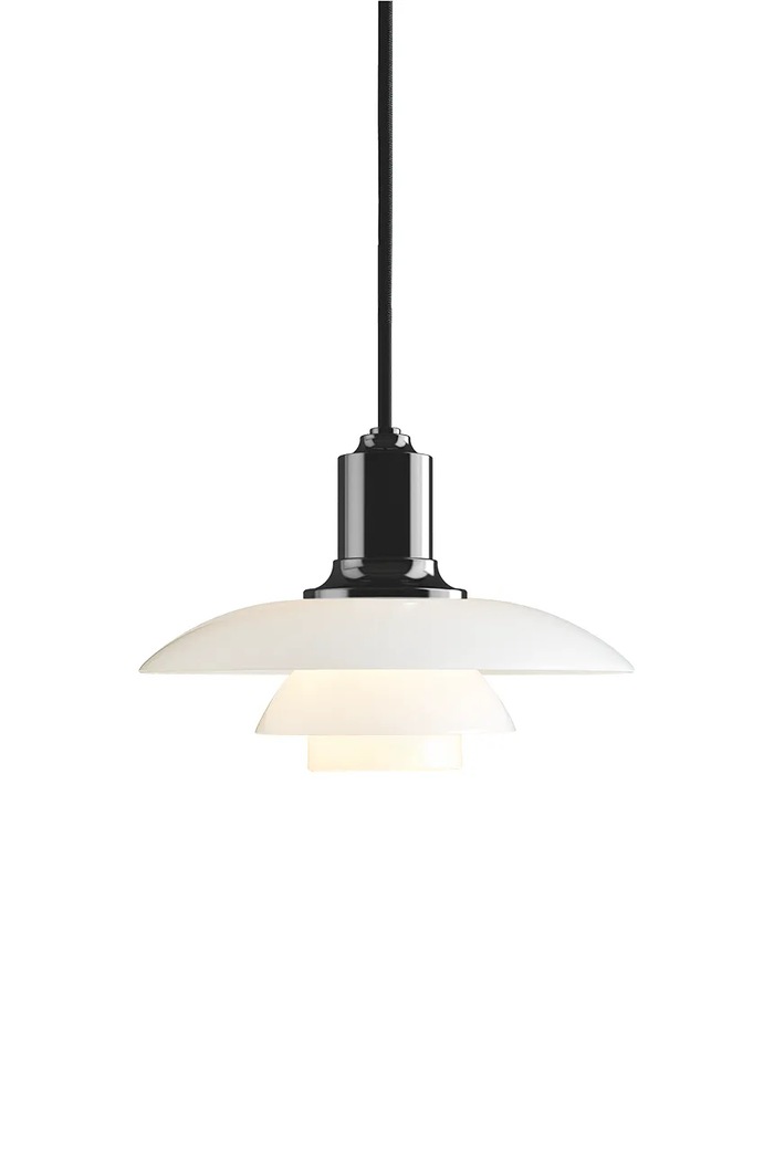 Louis Poulsen lampa wisząca ze szkła mlecznego PH 2/1 biały 5741099252