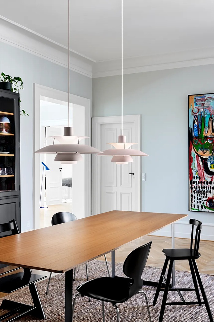 Louis Poulsen lampa wisząca z metalu PH 5 5741113044 różowy AA00