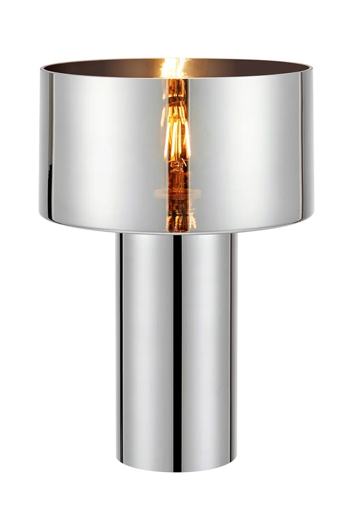 Markslöjd lampa stołowa ze szkła barwionego 32 x 22 x 22 cm srebrny 109144