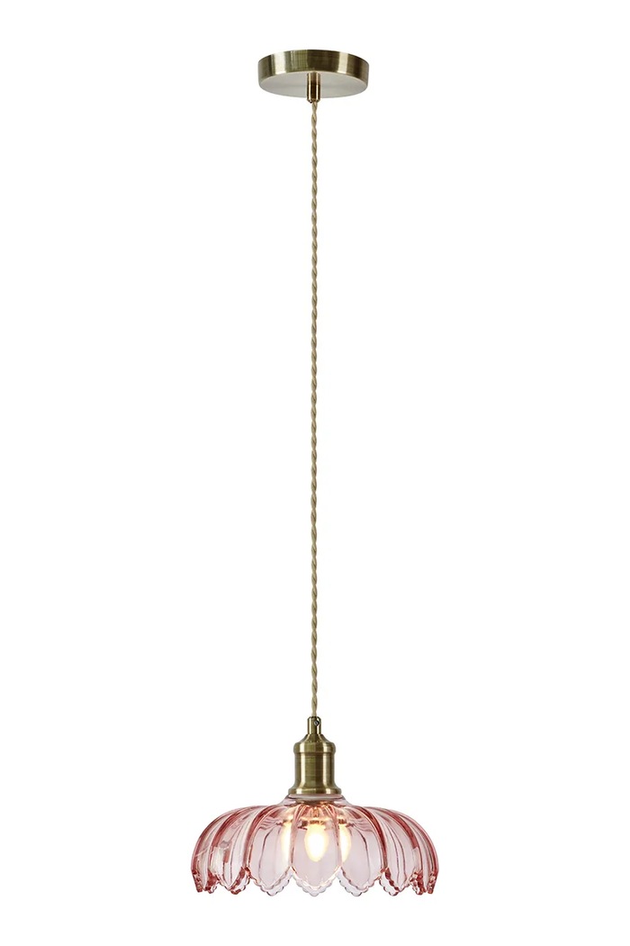 Markslöjd lampa závesná zo skla 18 x 26 x 26 cm ružová 109178