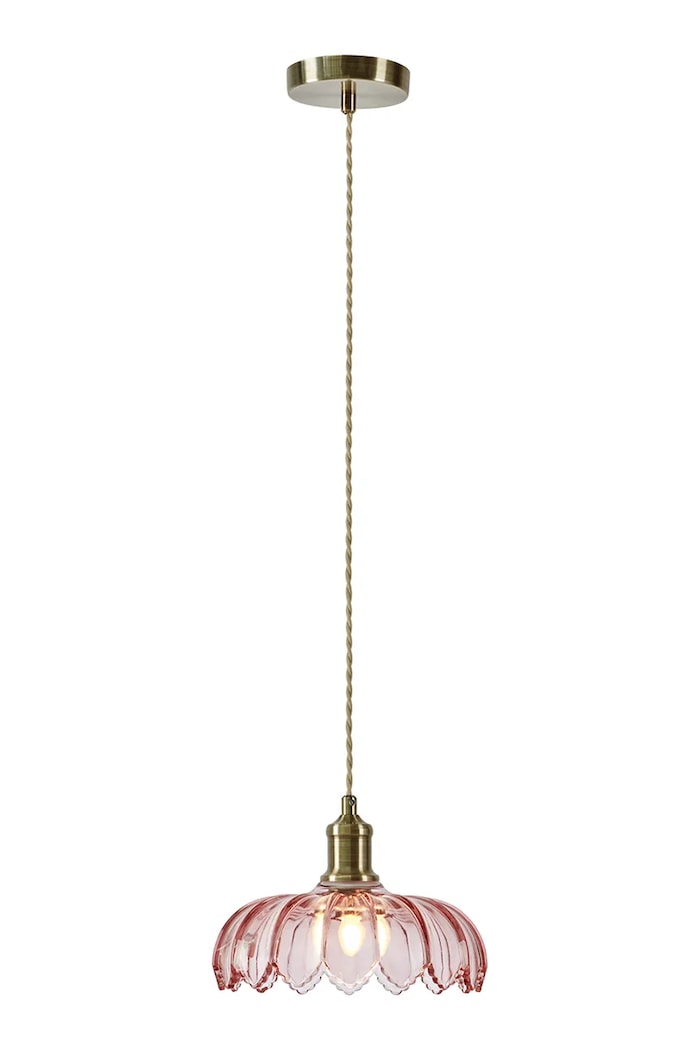 Markslöjd lampa závesná zo skla 18 x 26 x 26 cm ružová 109178