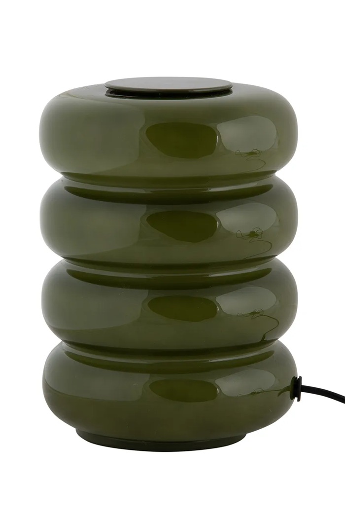 Leitmotiv Lampa stołowa ze szkła barwionego 12 x 16,5 x 12 cm zielony LM2417GR