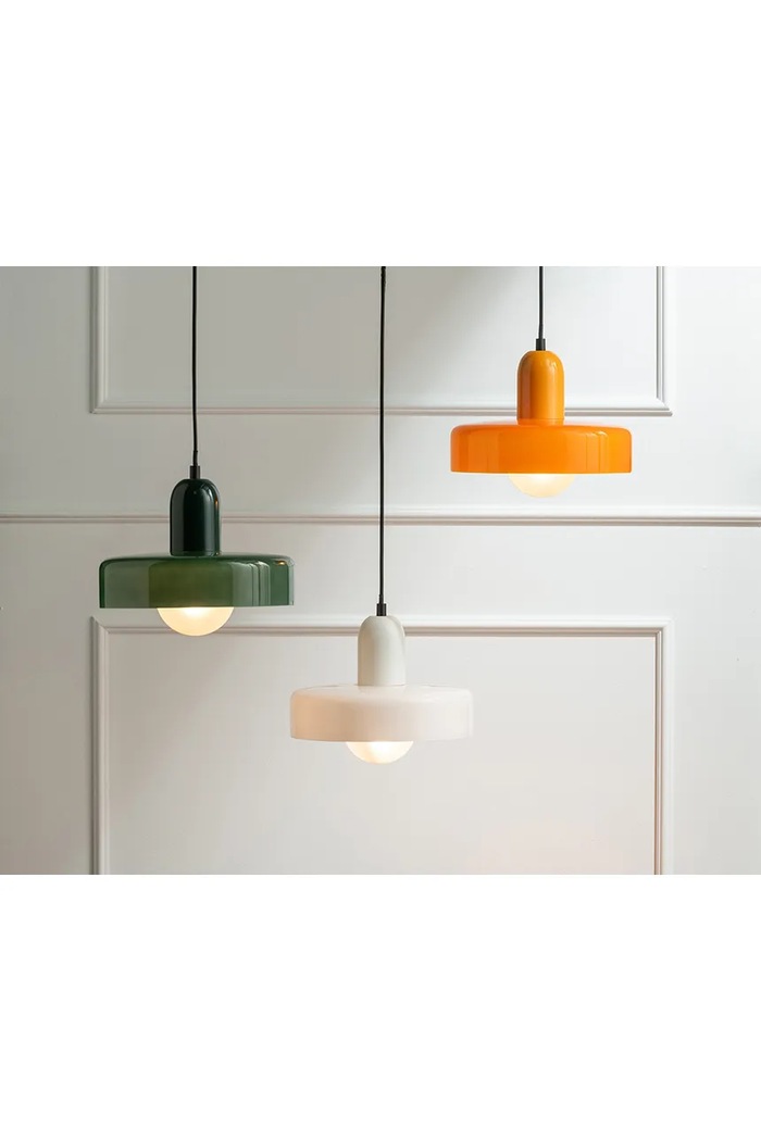 J-Line lampa závesná z farebného skla 25 x 25 x 23 cm 64090