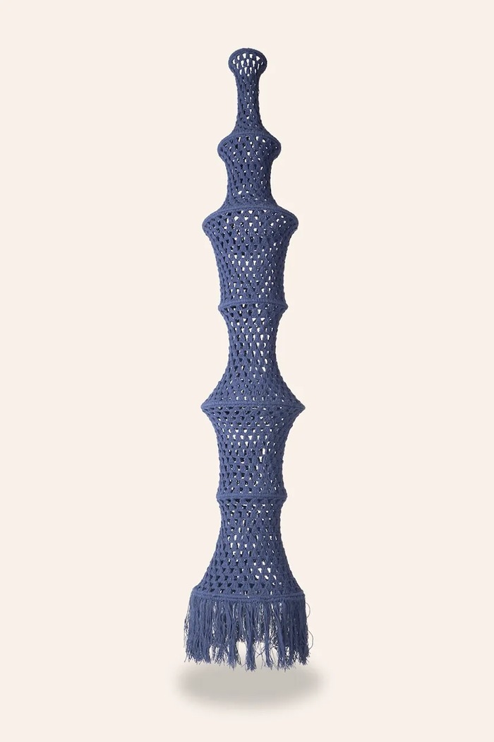 Calma House tienidlo dekoratívne bavlnené 30 x 180 cm tmavomodrá PLEKO.L30180.AZO