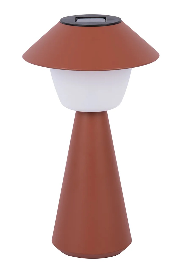 Leitmotiv lampa stołowa solarna z tworzywa sztucznego czerwony LM2289RD