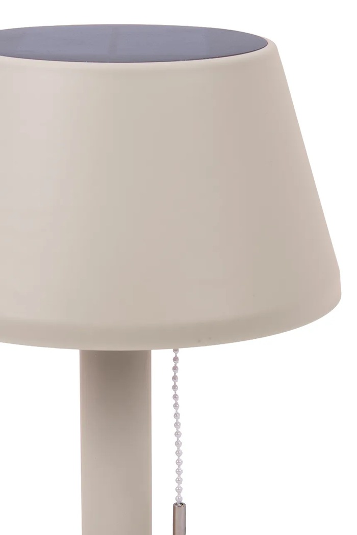 Leitmotiv lampa stołowa solarna z tworzywa sztucznego LM2288WG szary AA00