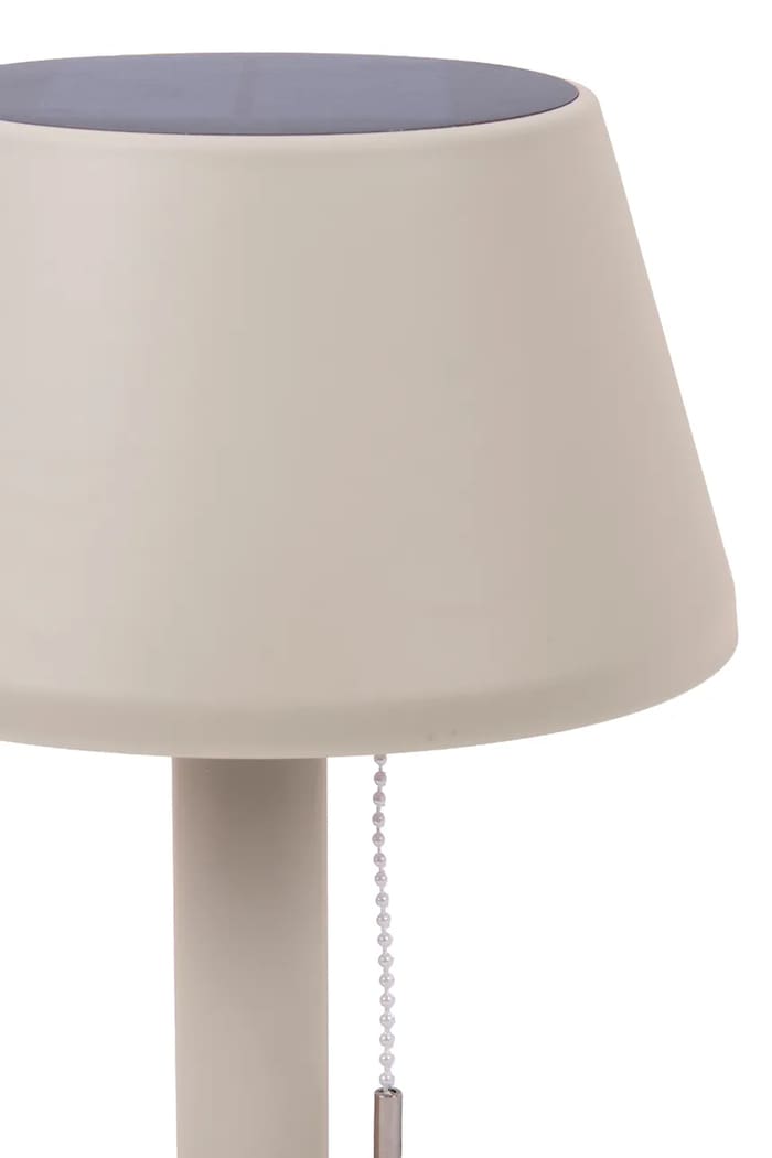 Leitmotiv lampa stołowa solarna z tworzywa sztucznego LM2288WG szary AA00