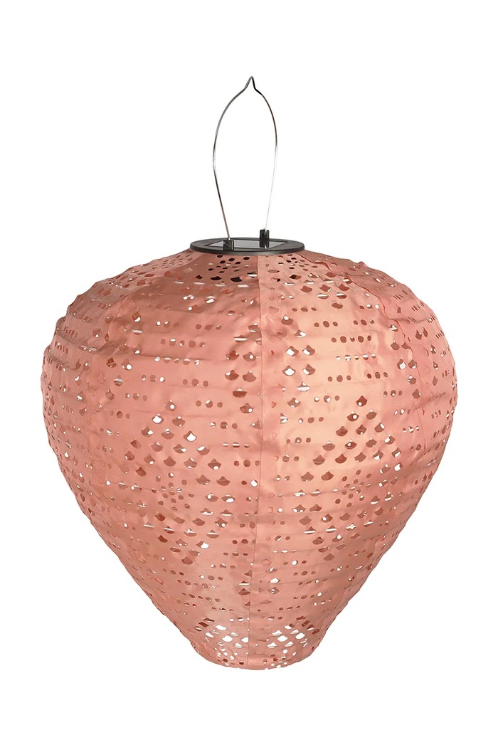 House Nordic latarenka solarna led Greatham 30 cm różowy 6405111