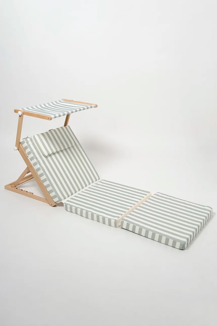 SunnyLife Πολυθρόνα παραλίας SunnyLife La Palma Sage Stripe πράσινο S51PHBSS