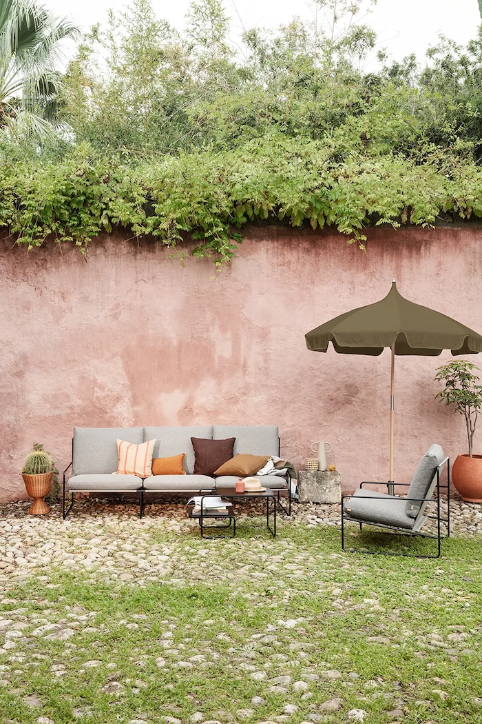 Ομπρέλα κήπου ferm LIVING Lull πράσινο 1104265381