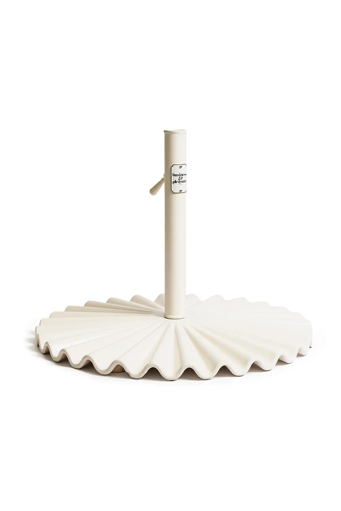 Business & Pleasure Co. suport pentru umbrelă de grădină Clamshell Base 40 kg alb BPB.CLM.ANT.WHT.XL