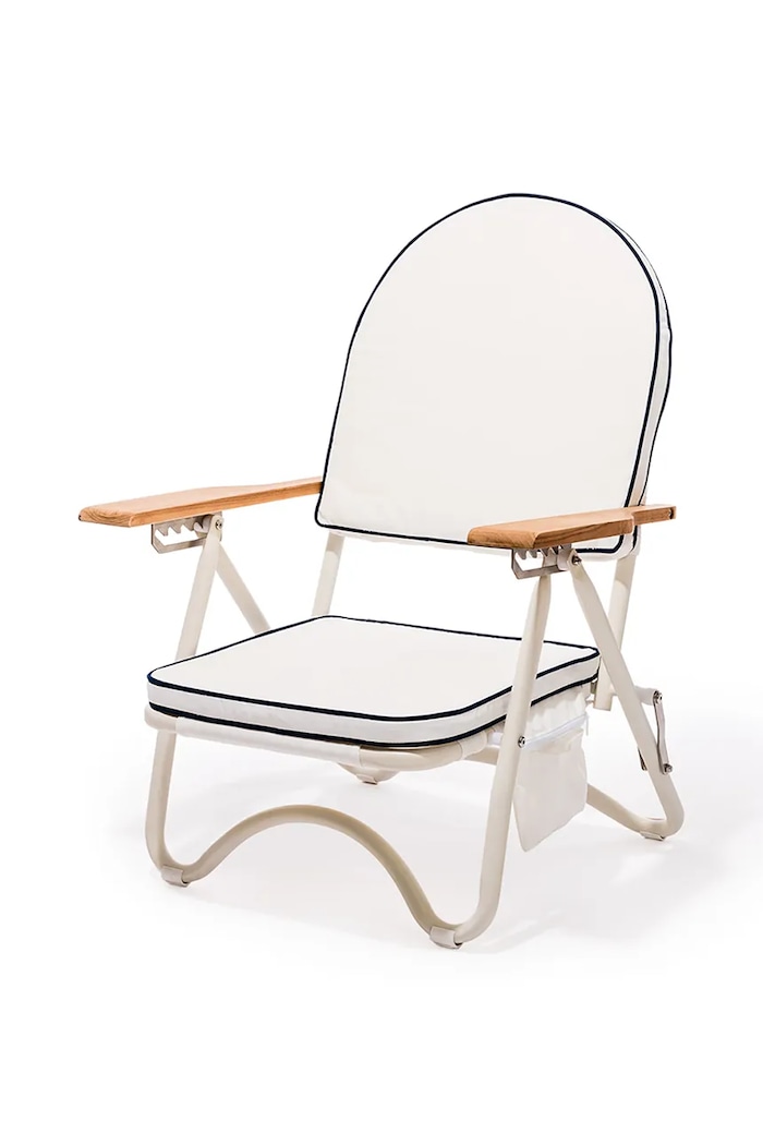 Plážové lehátko Business & Pleasure Co. Rive White bílá BPC.P.RIV.WHT