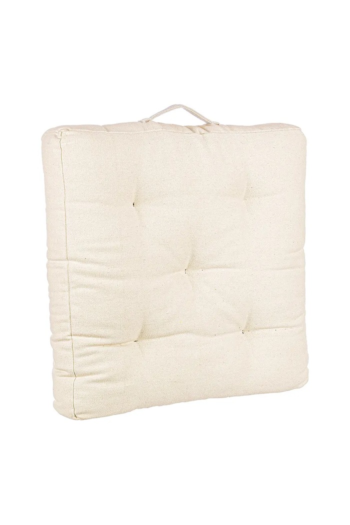 Sedací polštář na podlahu Bizzotto Mayuri 60 x 60 x 10 cm béžová 463952
