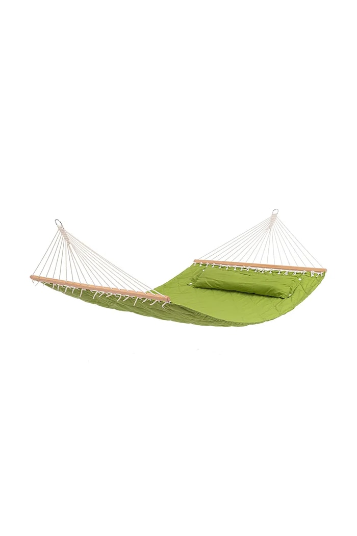Bizzotto hamak dwuosobowy z bawełną 200 x 140 cm zielony 792320
