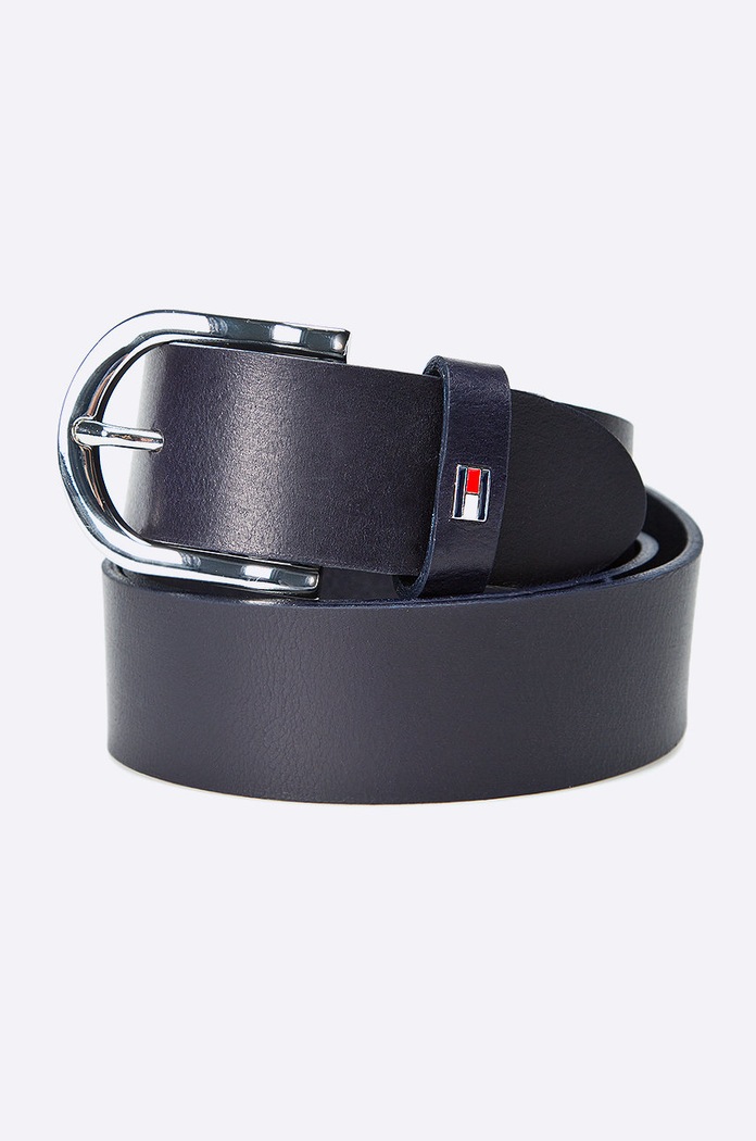 Tommy Hilfiger pasek damski skórzany granatowy WW0WW11590
