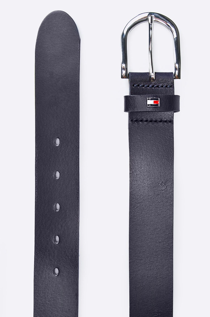 Tommy Hilfiger pasek damski skórzany WW0WW11590 granatowy AA00