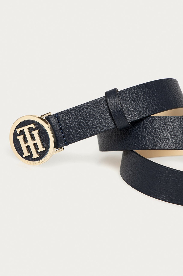 Tommy Hilfiger - Δερμάτινη ζώνη AW0AW08605.NOS σκούρο μπλε AA00