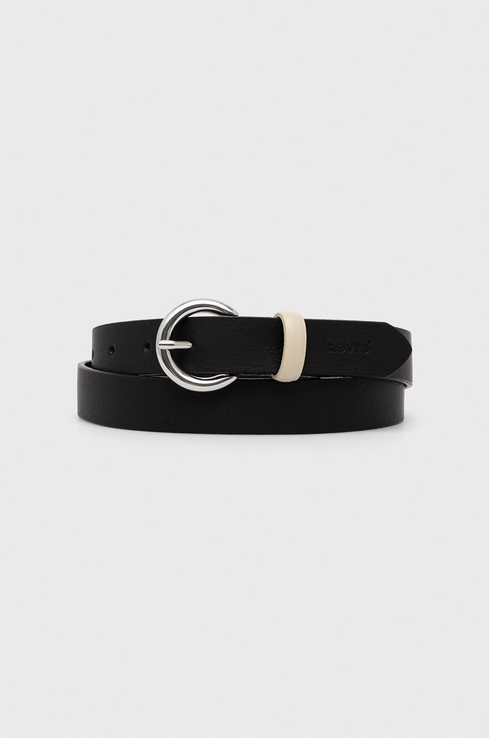 Levi's pasek skórzany czarny D7095.0001
