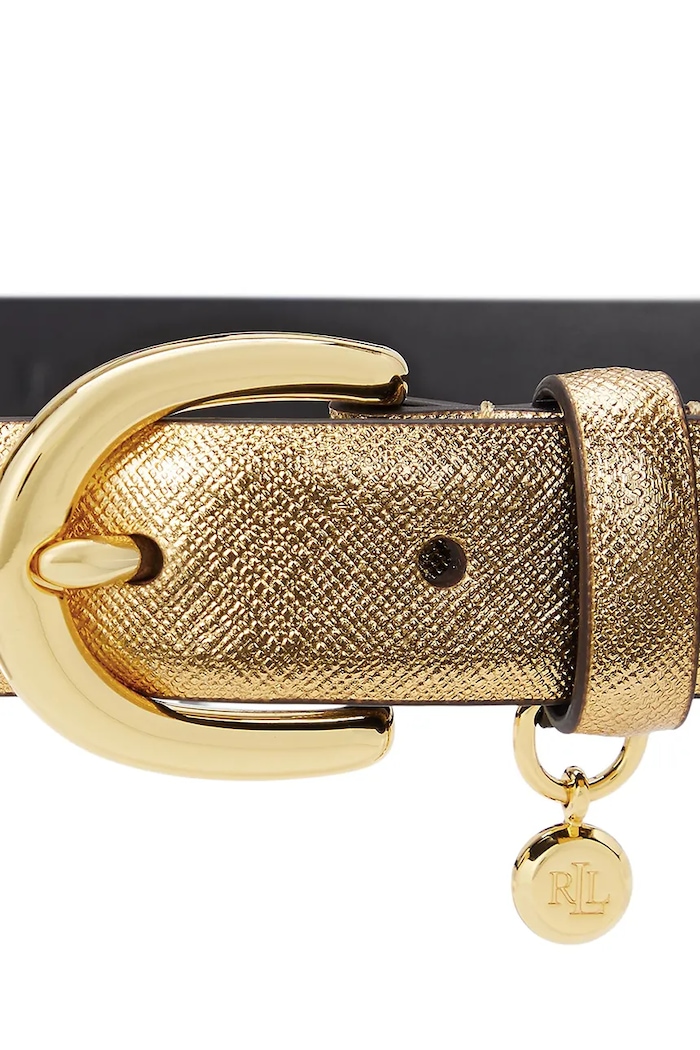 Lauren Ralph Lauren remen za žene kožni 412802952 zlatna AA00