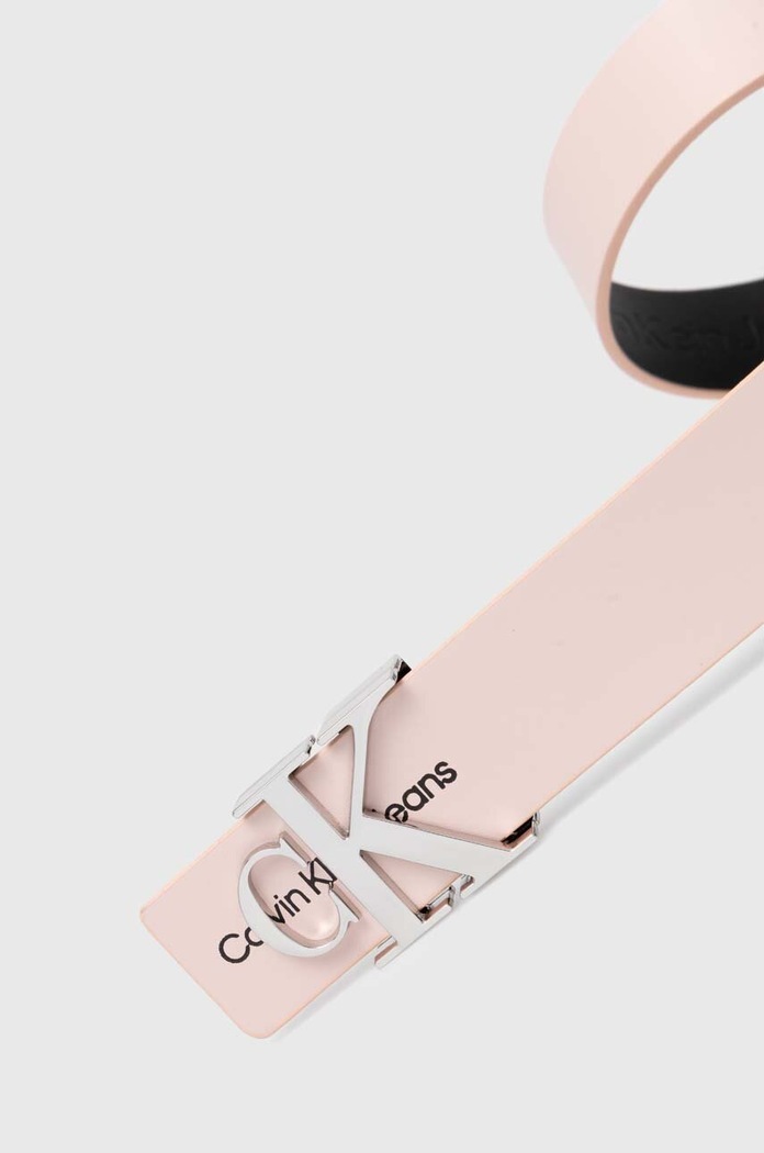 Calvin Klein pasek skórzany K60K610281 różowy AA00