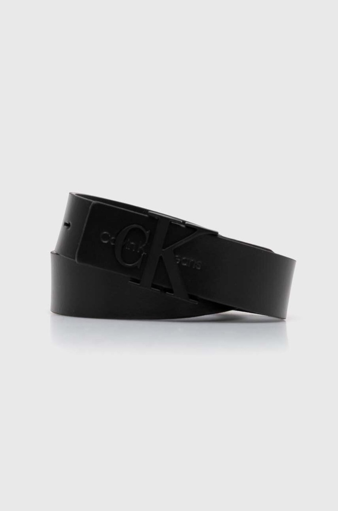 Calvin Klein pasek skórzany Planet friendly czarny K60K610281