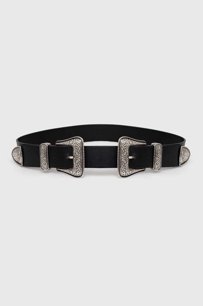 The Kooples Pasek czarny AFCE25026K