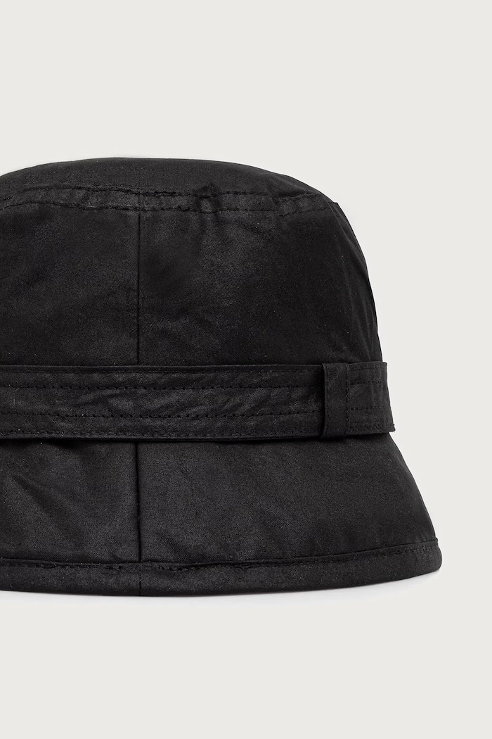 Akcesoria Barbour Kapelusz bucket damski bawełniany LHA0174 czarny