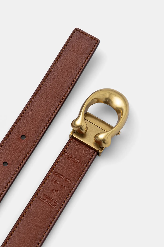 Coach reversible leather belt CF807 beige AA00