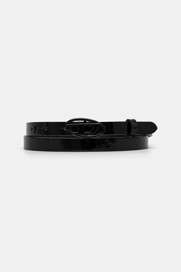 Kožený pásek Diesel PLAY-D B-PLAY 15 belt černá X10323.PR271