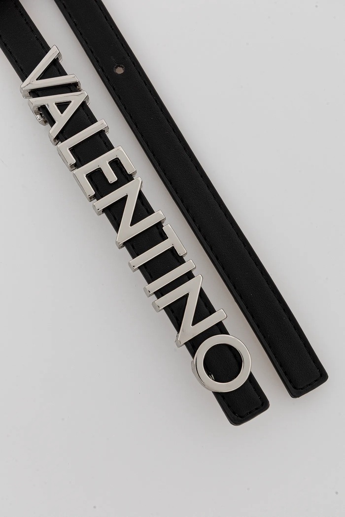 Kožený opasok Valentino Bags BELTY VCS6W555 čierna AA00