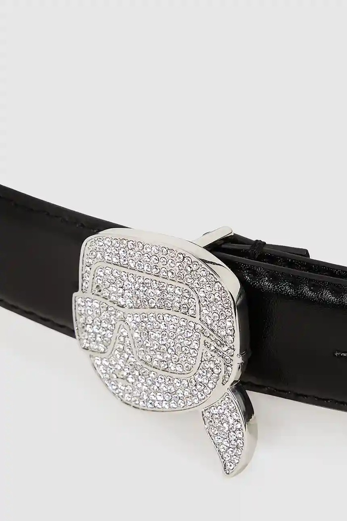 Kiegészítők Karl Lagerfeld bőr öv A4W33046 fekete