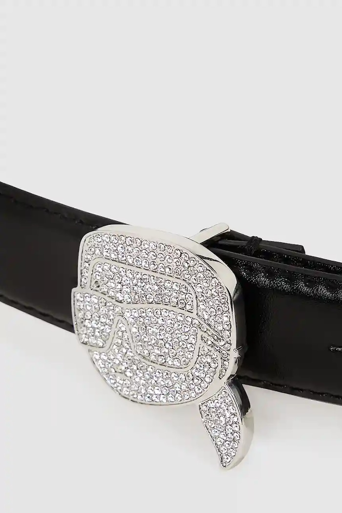 Kiegészítők Karl Lagerfeld bőr öv A4W33046 fekete