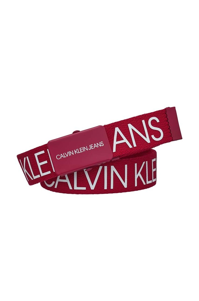 Calvin Klein Jeans gyerek öv burgundia IU0IU00125.9BYY