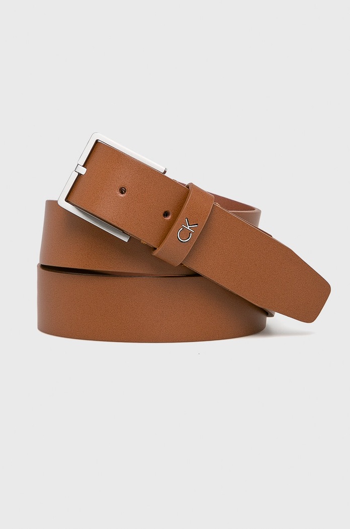 Calvin Klein curea de piele maro K50K504300