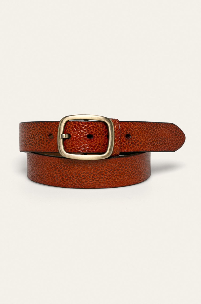 Only & Sons - Kožený pásek hnědá 22014797