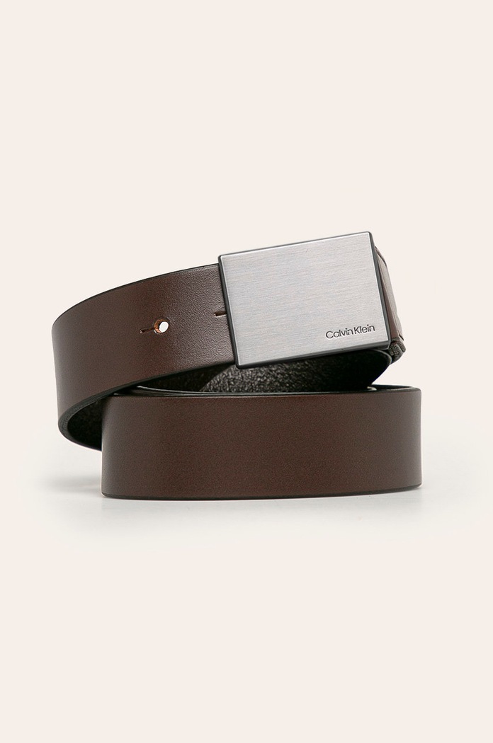 Calvin Klein curea de piele maro K50K504309