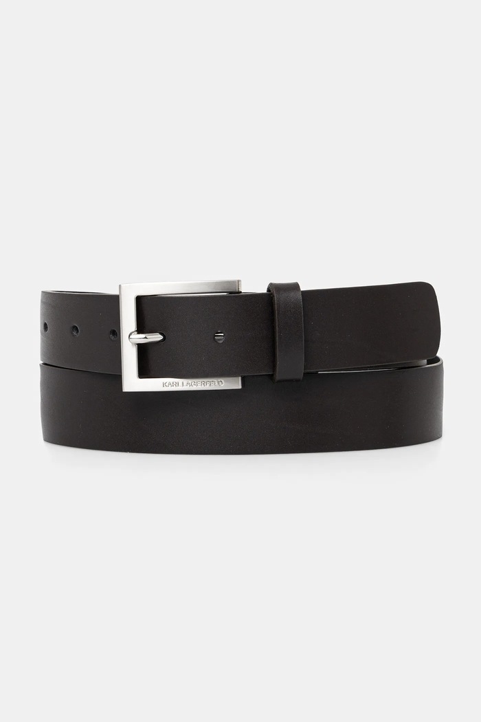 Karl Lagerfeld - Kožený pásek hnědá 500498.815300