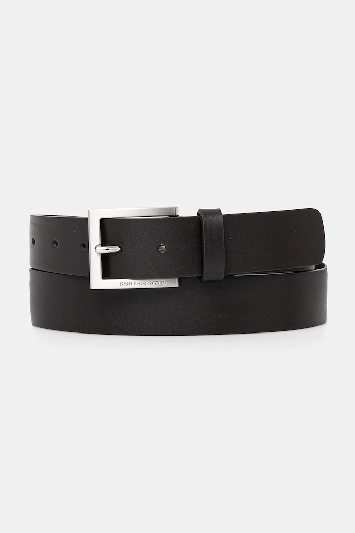 Karl Lagerfeld - Kožený pásek hnědá 500498.815300