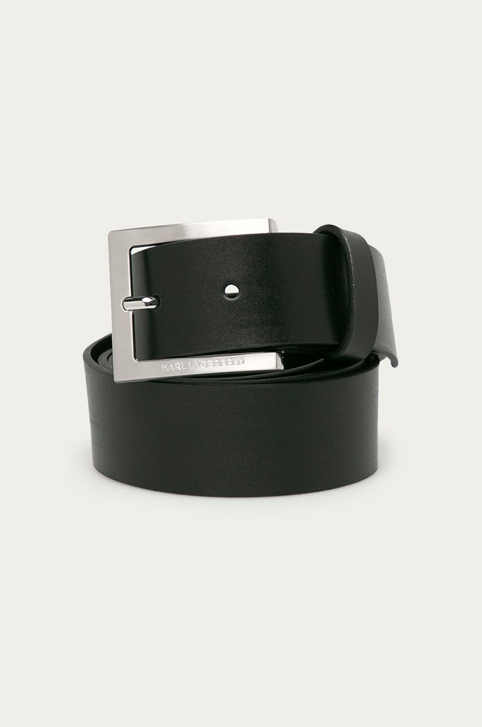 Karl Lagerfeld - Δερμάτινη ζώνη μαύρο 500498.815300