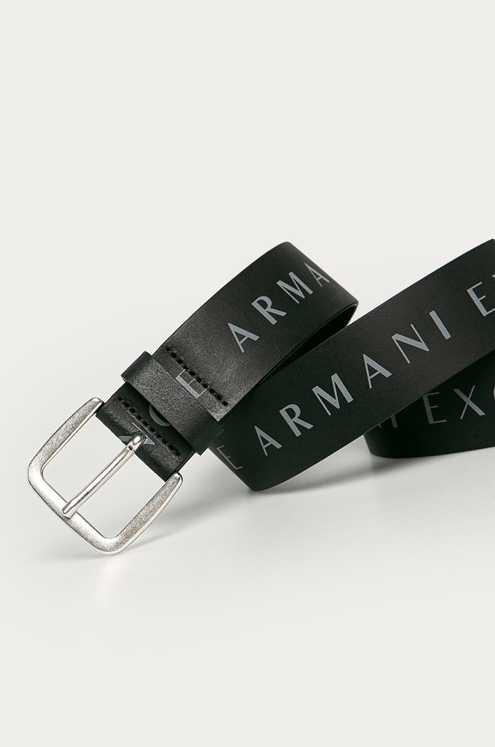 Armani Exchange - Curea de piele 951185.CC529.NOS negru AA00