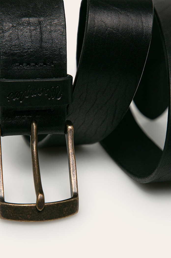 Wrangler - Pasek W0273U101 czarny AA00